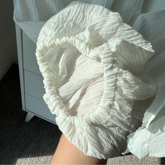 White peasant hippie blouse - Picture 4 of 5